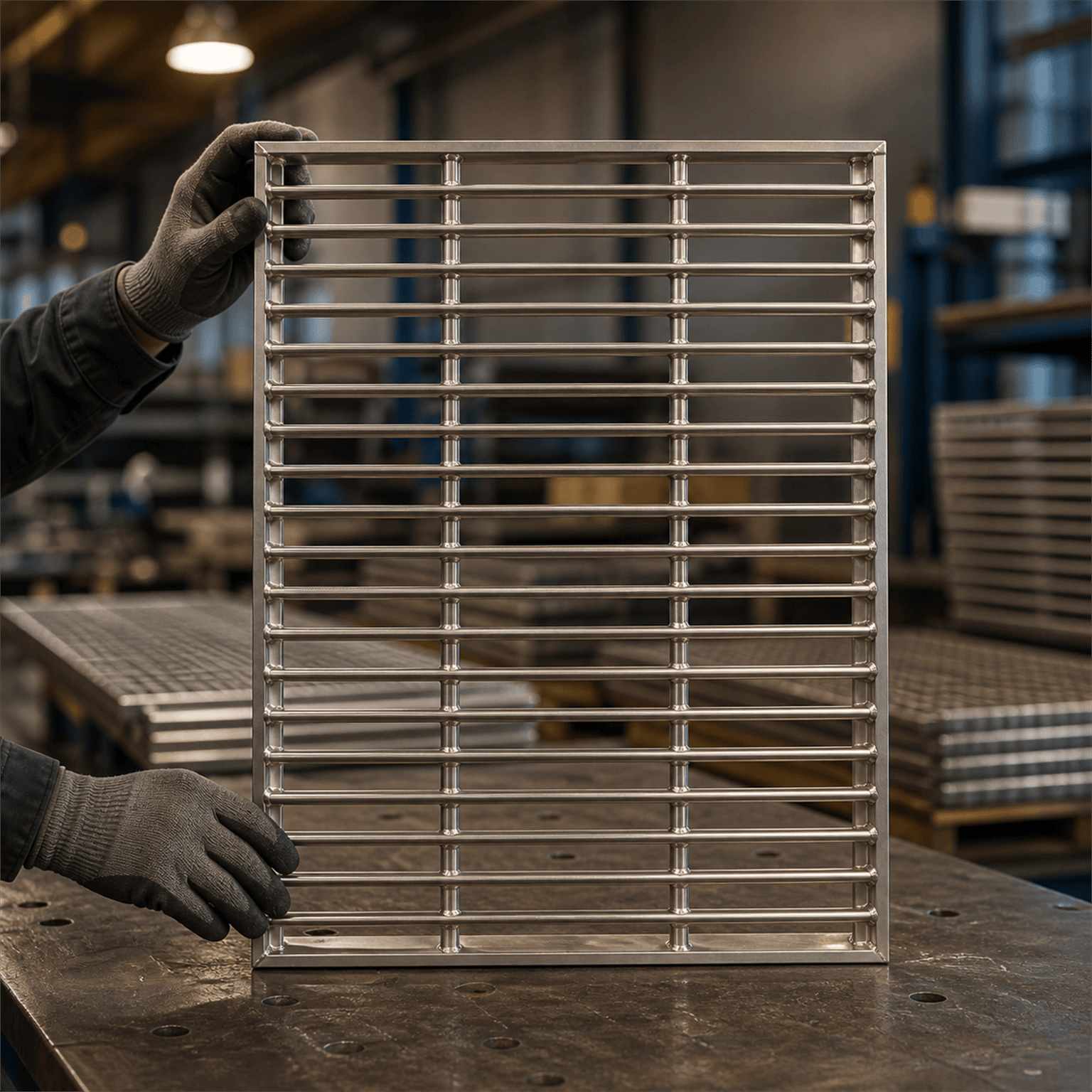 Stainless steel grating panel — KADEE Industries product